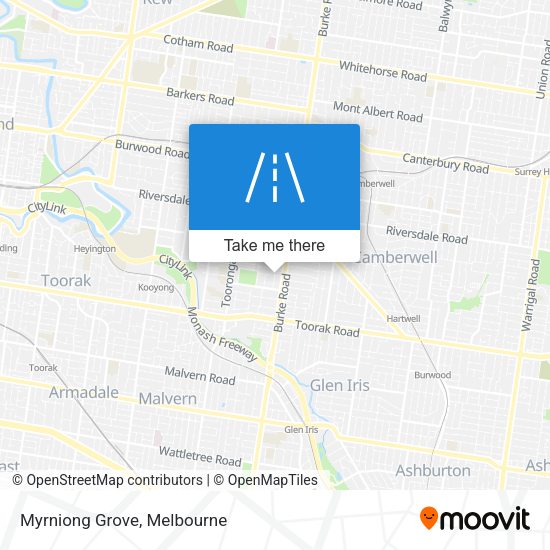 Myrniong Grove map