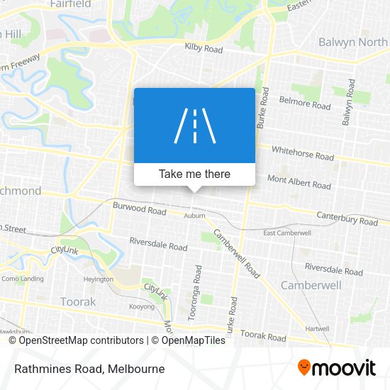 Rathmines Road map