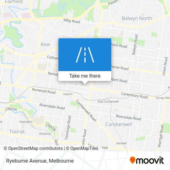 Ryeburne Avenue map
