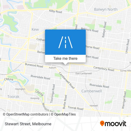 Stewart Street map