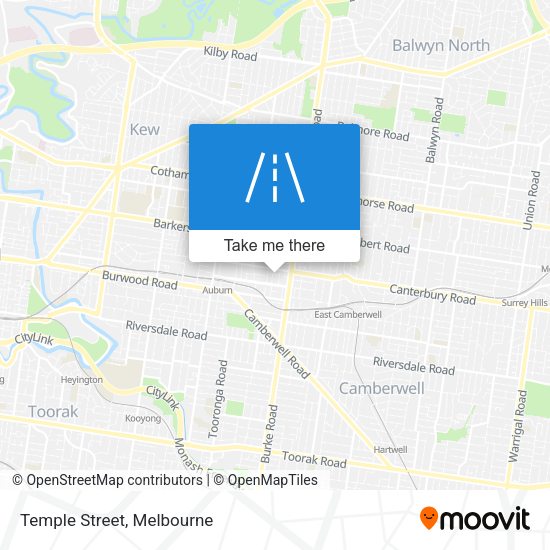 Temple Street map