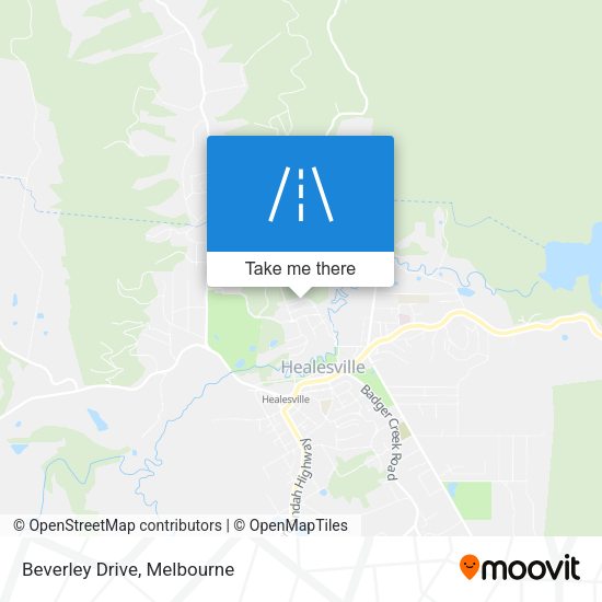 Beverley Drive map
