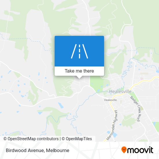 Birdwood Avenue map