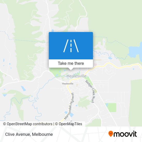 Clive Avenue map
