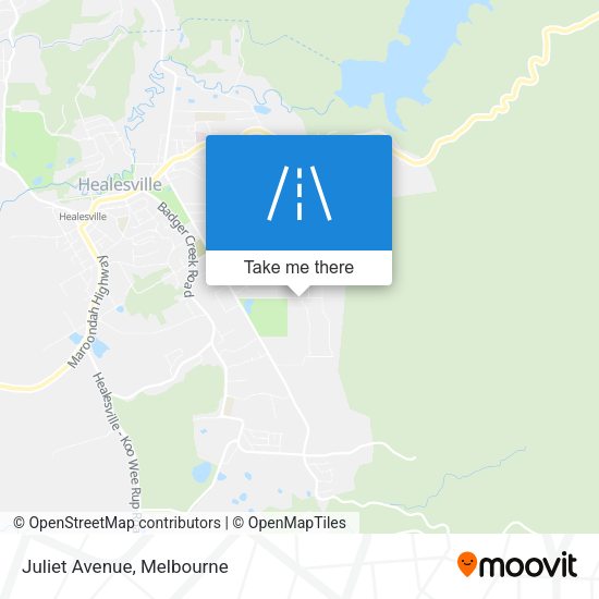 Juliet Avenue map