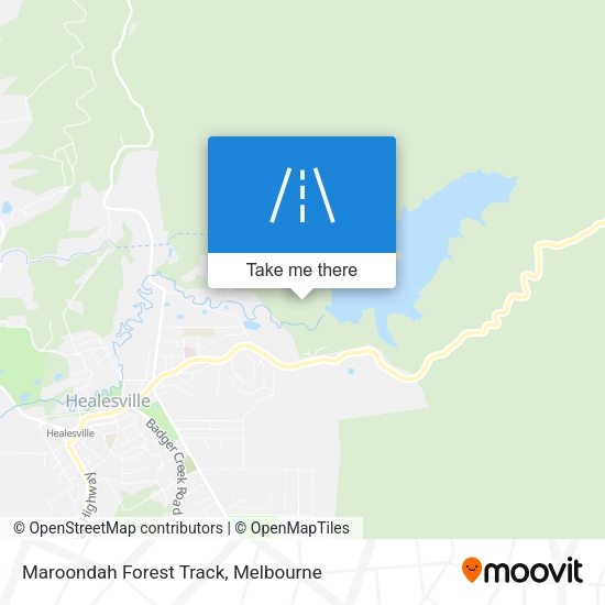 Maroondah Forest Track map