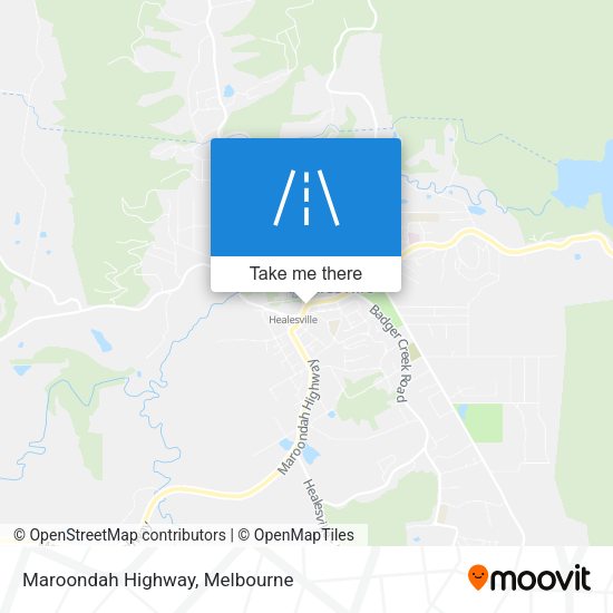 Maroondah Highway map