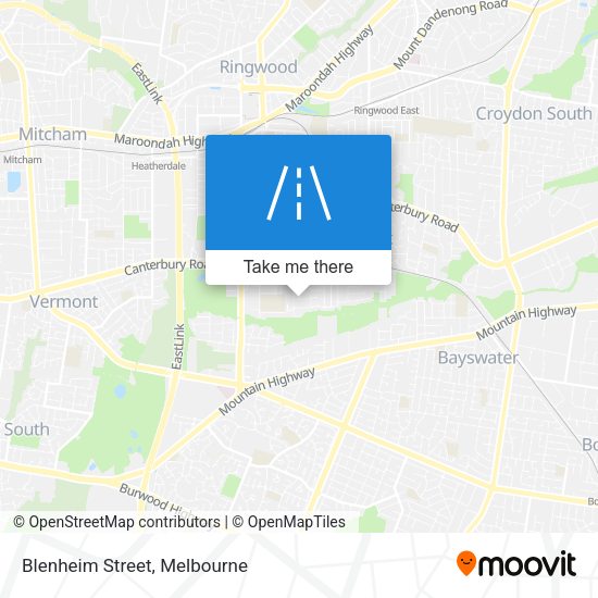 Blenheim Street map