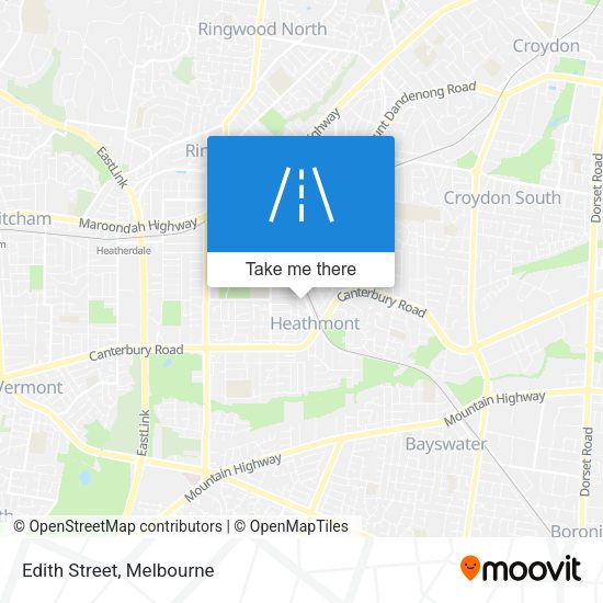 Edith Street map