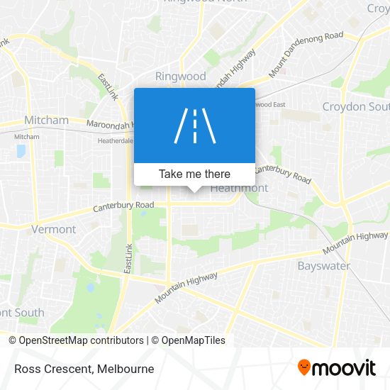 Ross Crescent map