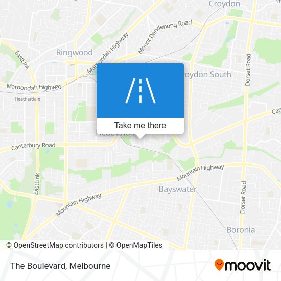 The Boulevard map