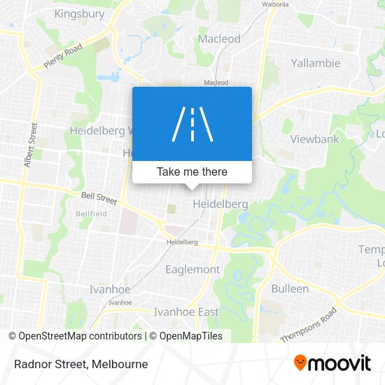 Radnor Street map