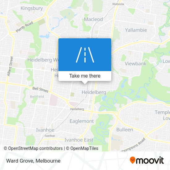 Ward Grove map