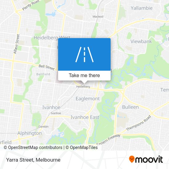 Yarra Street map