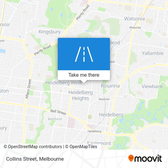 Collins Street map