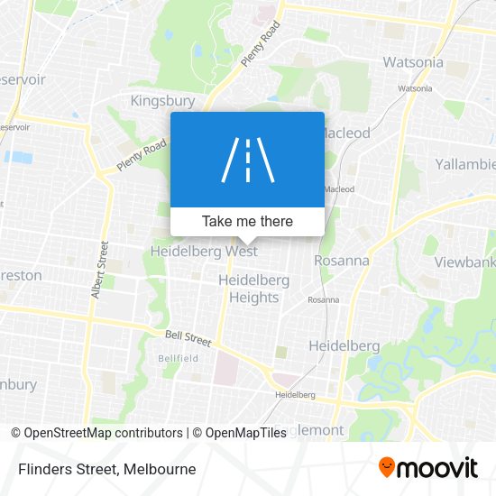 Flinders Street map