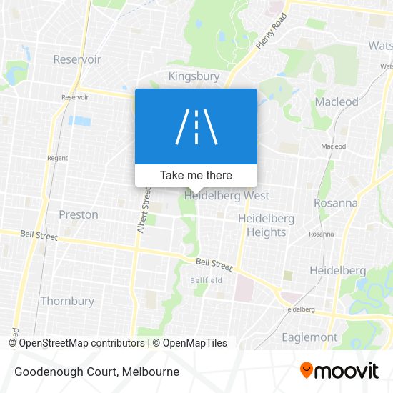 Goodenough Court map