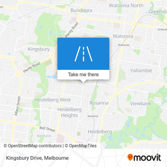 Kingsbury Drive map