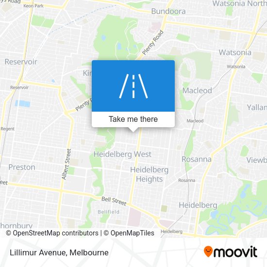 Lillimur Avenue map