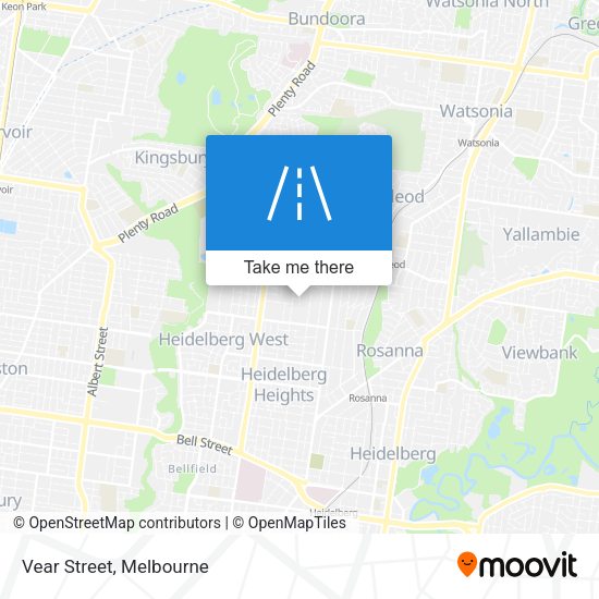 Vear Street map