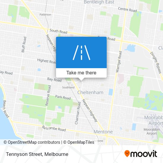 Tennyson Street map
