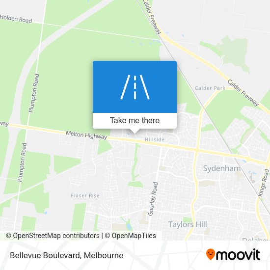 Bellevue Boulevard map
