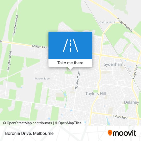Boronia Drive map