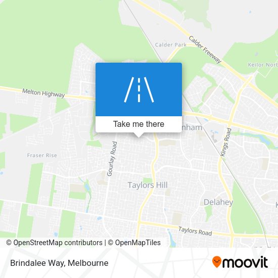 Brindalee Way map