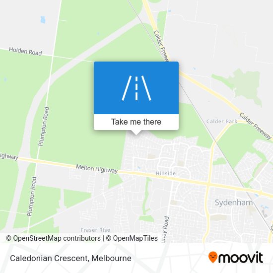 Caledonian Crescent map