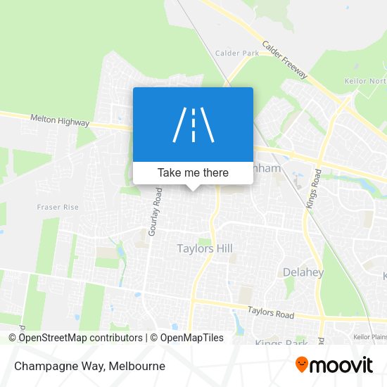 Champagne Way map