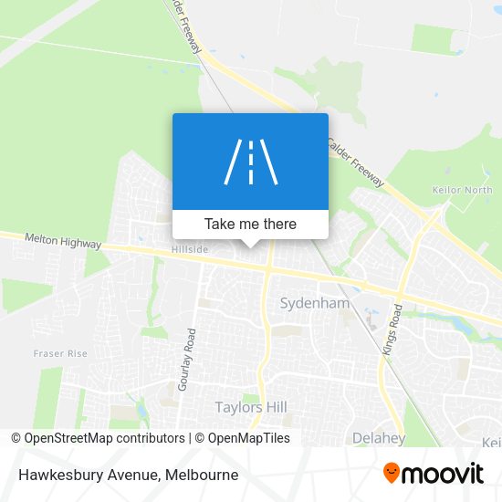 Hawkesbury Avenue map