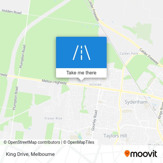 King Drive map