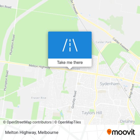 Melton Highway map