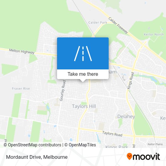 Mordaunt Drive map