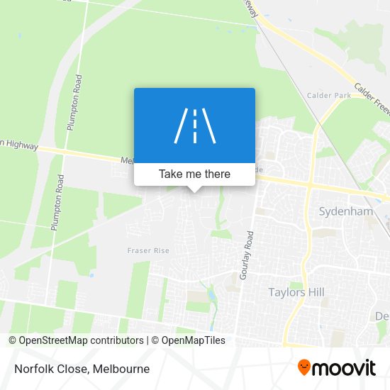 Norfolk Close map