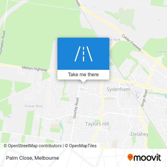 Palm Close map