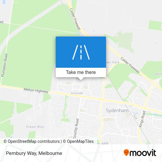 Pembury Way map