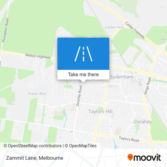 Zammit Lane map