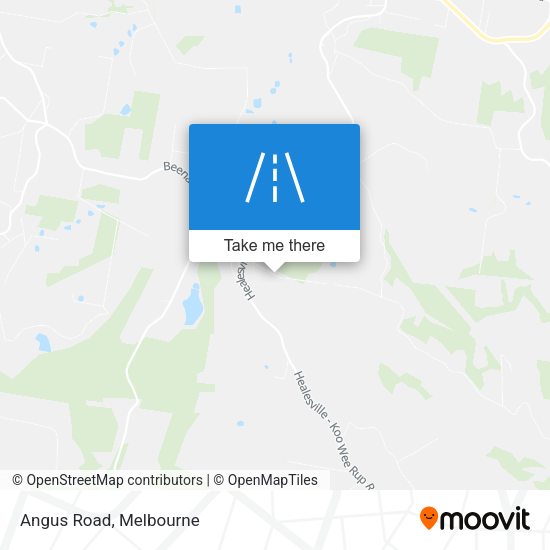 Angus Road map