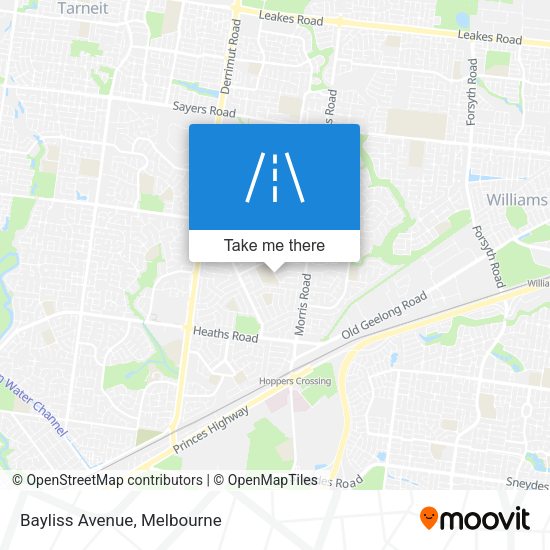 Bayliss Avenue map
