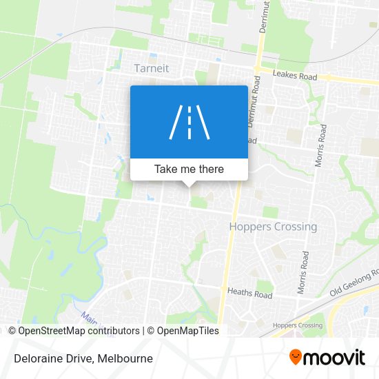 Deloraine Drive map