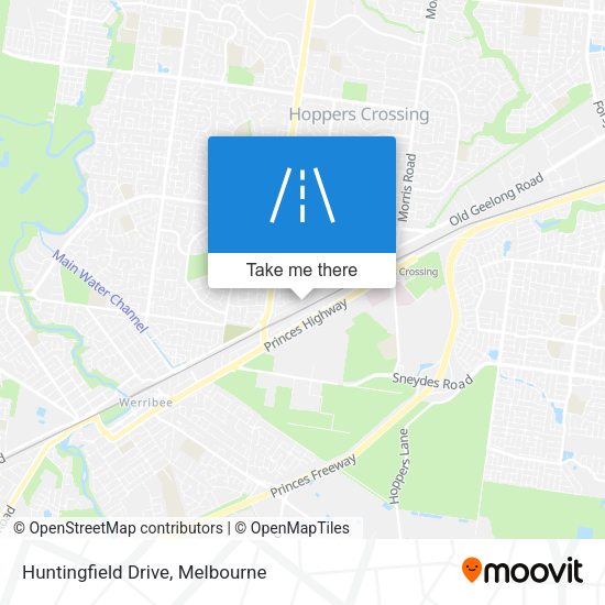 Huntingfield Drive map