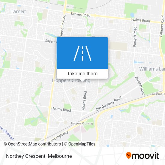 Northey Crescent map