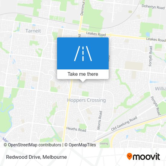 Redwood Drive map
