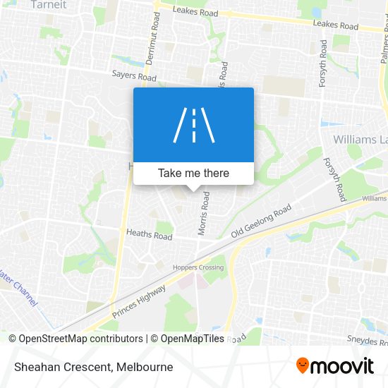 Sheahan Crescent map