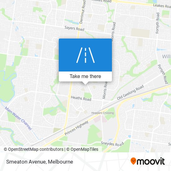 Mapa Smeaton Avenue