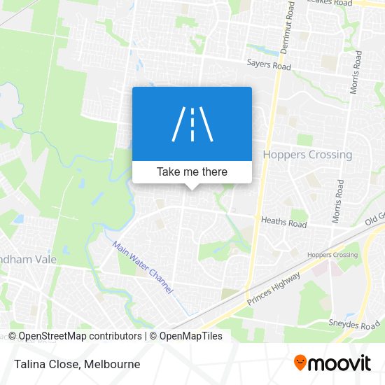 Talina Close map