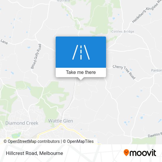 Hillcrest Road map