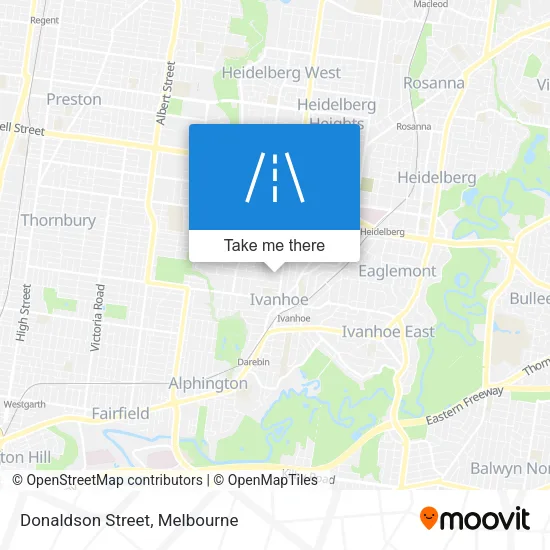 Donaldson Street map