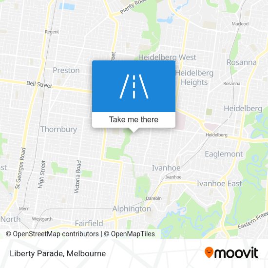 Liberty Parade map